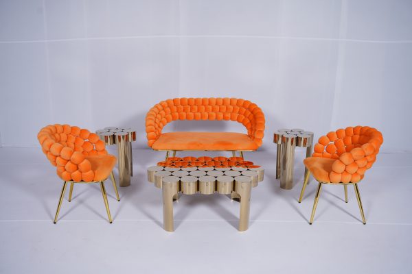 Bubble Sofa 3 Seater ( Orange 06 ) - Image 3