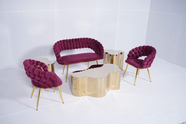 Bubble Sofa 1 Seater ( Maroon 12 ) - Image 5