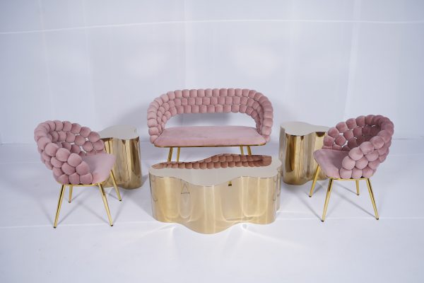 Bubble Sofa 1 Seater ( Vintage Pink 12 ) - Image 3