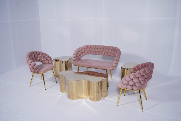 Bubble Sofa 1 Seater ( Vintage Pink 12 ) - Image 5