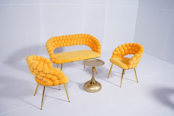 Bubble Sofa 3 Seater ( Yellow 06) - Image 5