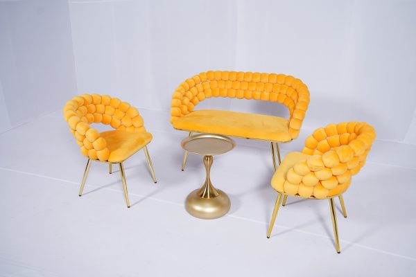 Bubble Sofa 3 Seater ( Yellow 06) - Image 3