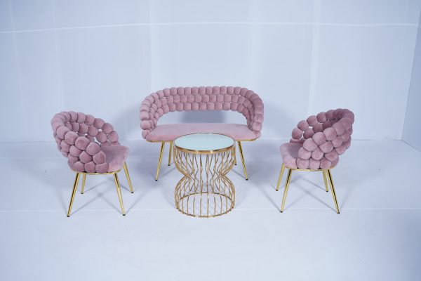 Bubble Sofa 1 Seater ( Vintage Pink 12 ) - Image 8