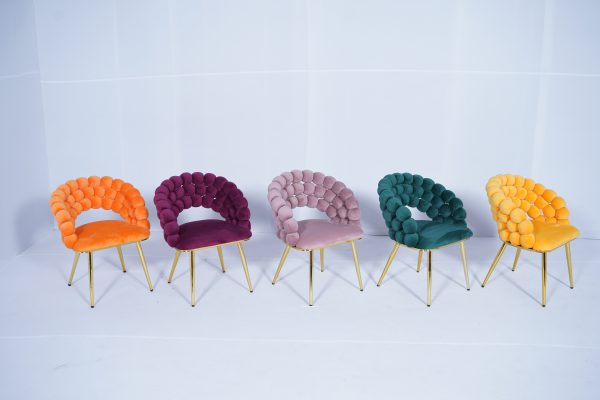 Bubble Sofa 1 Seater ( Yellow 12) - Image 4