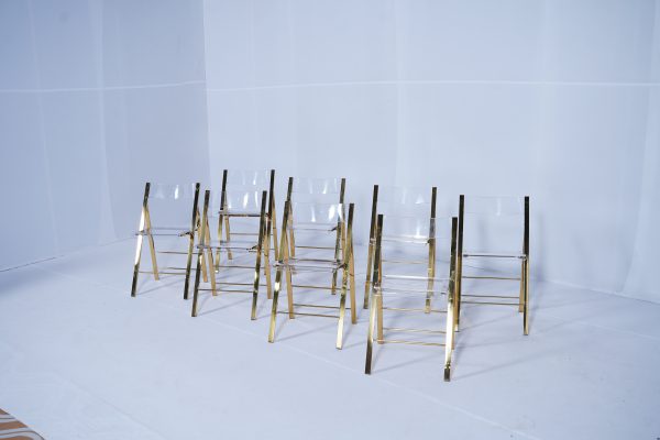 Gold Acrylic Folding Chair ( 200 ) - Image 3