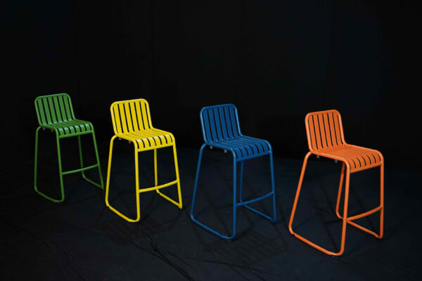 Colourful Bar Chairs (Yellow) 25 Qty - Image 2
