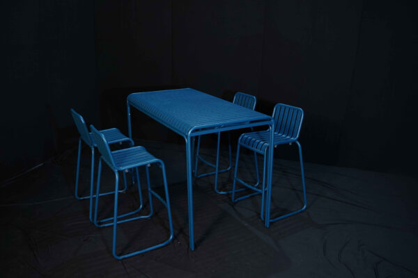 Colourful Bar Tables (Blue) 12 Qty - Image 4