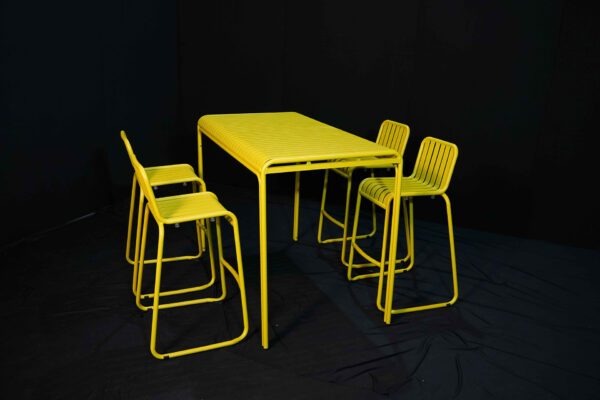 Colourful Bar Tables (Yellow) 12 Qty - Image 2