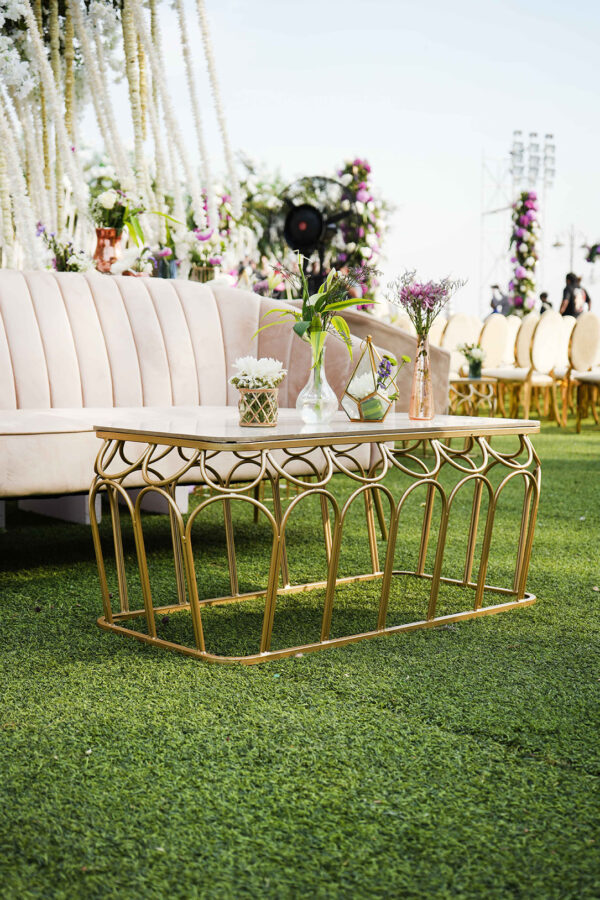 Gold Jhali Coffee Table 2 ( 6 Qty) - Image 4