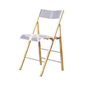 Gold Acrylic Folding Chair ( 200 )