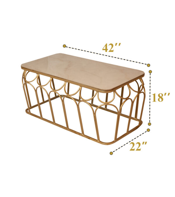 Gold Jhali Coffee Table 2 ( 6 Qty) - Image 5