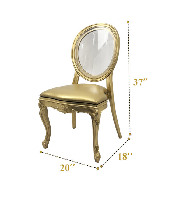 Imperial Chair Glass ( Gold ) 350 - Image 2