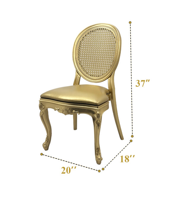 Imperial Chair Rattan ( Gold) 350 - Image 2