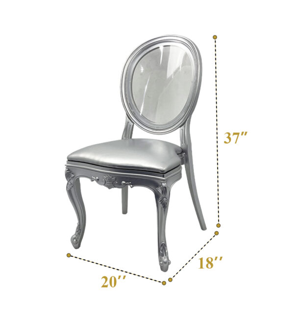 Imperial Chair Glass ( Silver ) 200 - Image 2