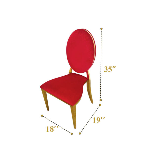 Louis Chairs (Red) 300 - Image 2