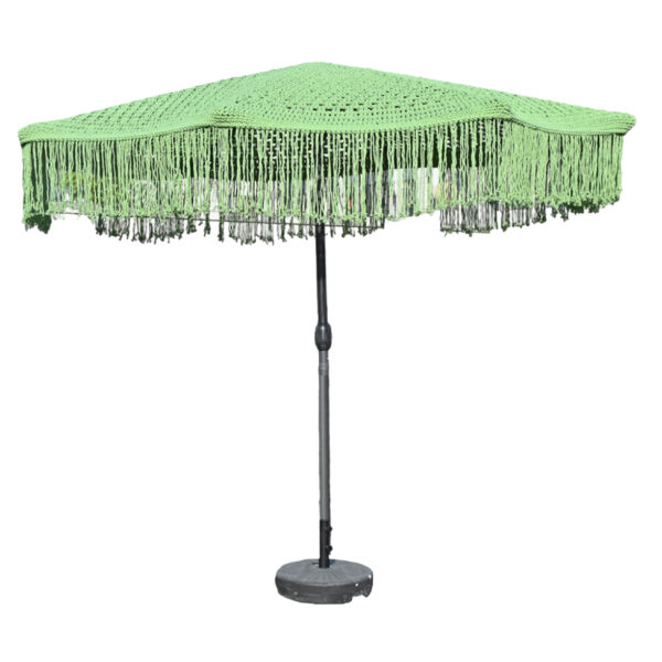 Macrame Umbrella ( Green 08 Qty )