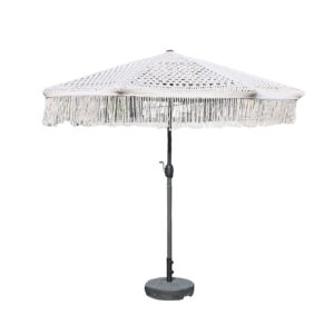 Macrame Umbrella ( White 06 Qty )small