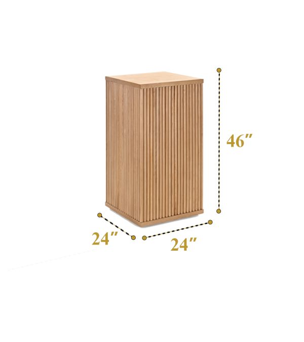 Rustic Wooden Island Bar Counter 1set ( 4+4 ) - Image 8