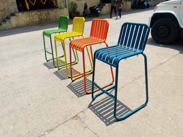 Colourful Bar Chairs (Green) 25 Qty - Image 2