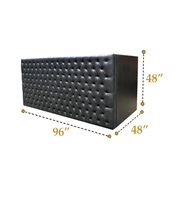 Black Leather Bar Counter ( 4 Qty  ) - Image 2