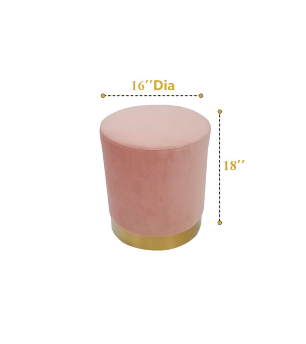 Colourful Pouffes Peach ( 12 ) - Image 4