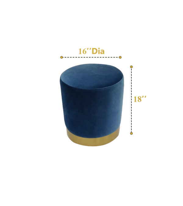 Colourful Pouffes Blue ( 12 ) - Image 4