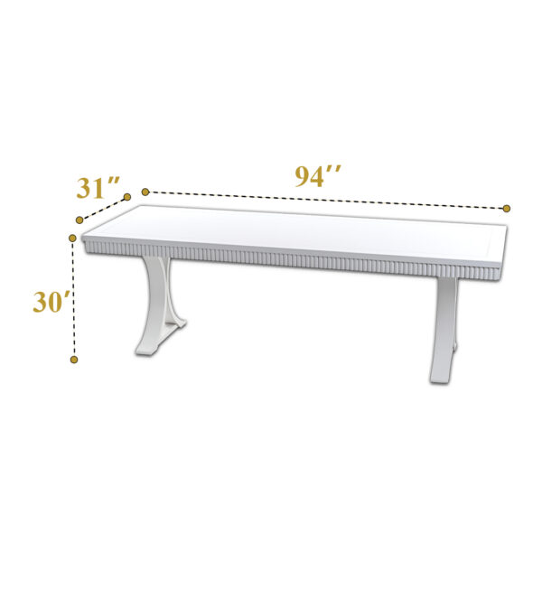 White Sajankote Table ( 12 Qty) - Image 5