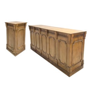 Vintage Wooden  Bar Counter 1set ( 4+4 )