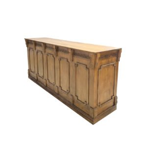 Vintage wooden bar counter