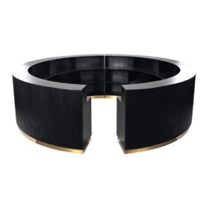 Black Round Bar Counter ( Qty 1 )