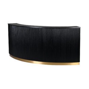 Black Round Bar Counter