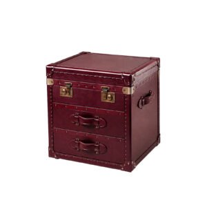 Leather Side Table ( 24 )